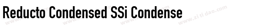 Reducto Condensed SSi Condensed字体转换
